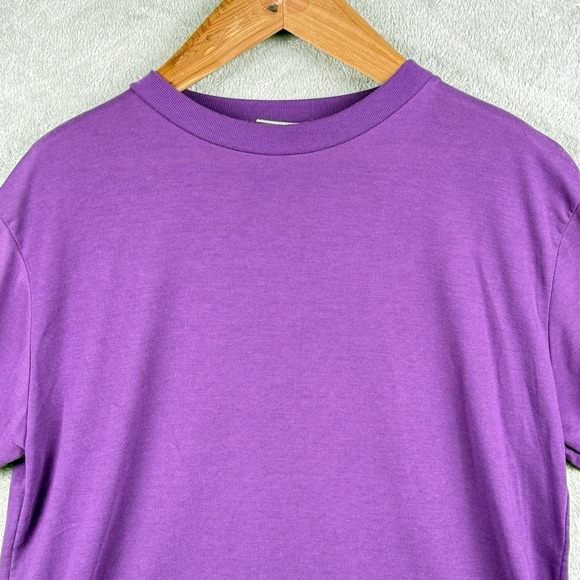 L.L. Bean Freeport Maine T Shirt Lot of 2 Blue Purple Size L Made in USA  VTG 90 - Picture 6 of 11